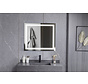 Miroir 70 x 80 cm sans cadre, éclairage LED encastré et anti-condensation
