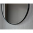 Miroir rond 80 cm avec sangle tendance cadre noir