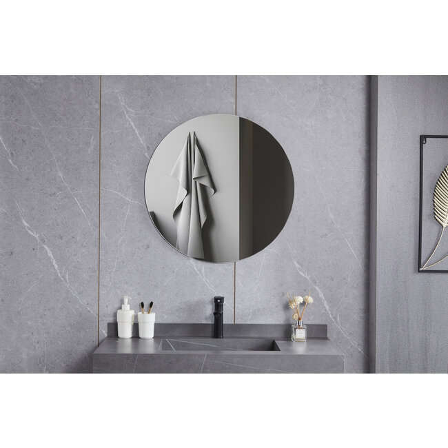 Miroir rond 80 cm sans cadre