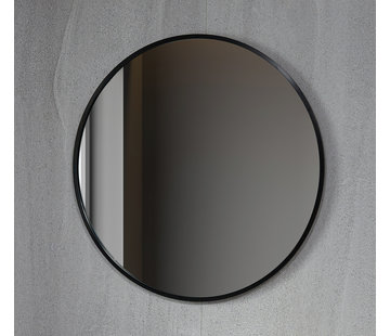 Bella Mirror Miroir rond 100 cm avec cadre noir