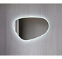 Miroir asymétrique organique avec éclairage LED et anti-condensation 90 cm de large et 60 cm de haut