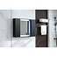 Armoire de toilette noir mat avec éclairage LED 120 (l) x 70 cm (h)