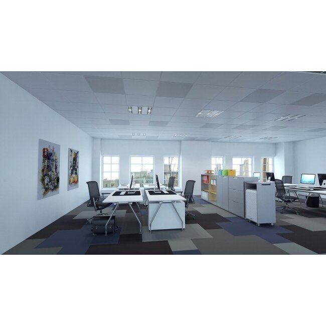 Ecosun VT panneau de plafond infrarouge grainé 59X59 300Watt