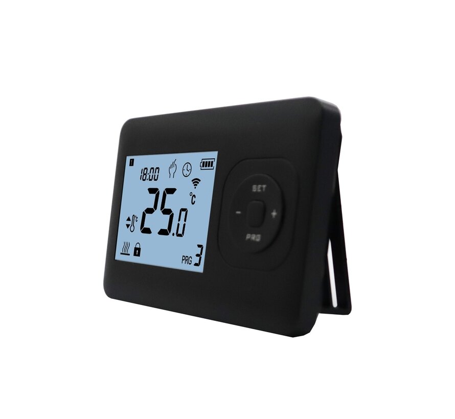 QH Wifi Basic thermostat programmable sans fil noir