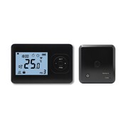 Quality Heating QH Thermostat programmable de base avec récepteur en saillie noir