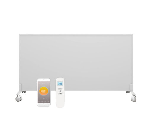 Quality Heating QH-OR Serie verplaatsbaar infraroodpaneel 350, 450 of 700Watt inclusief wielen