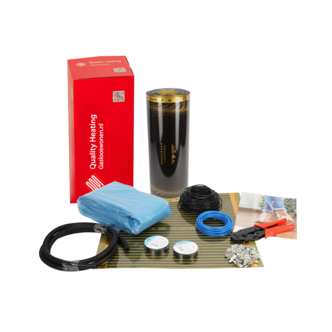 100 cm - 140Watt m² folie set zonder thermostaat