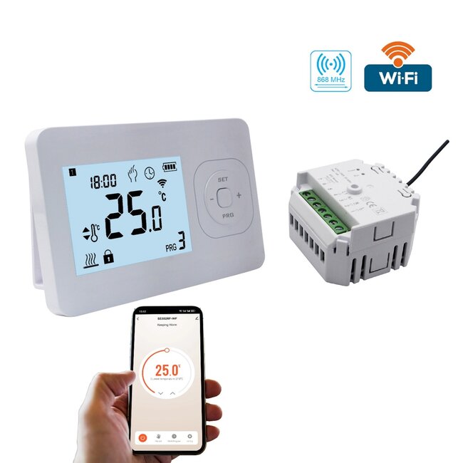 Thermostat programmable sans fil QH Wifi Basic