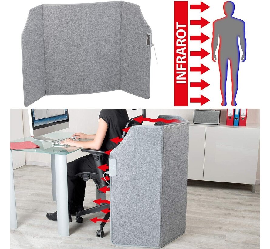 Panneau infrarouge mobile pliable de grande taille de la série QH-BV - 400 Watt avec 3 niveaux de chaleur