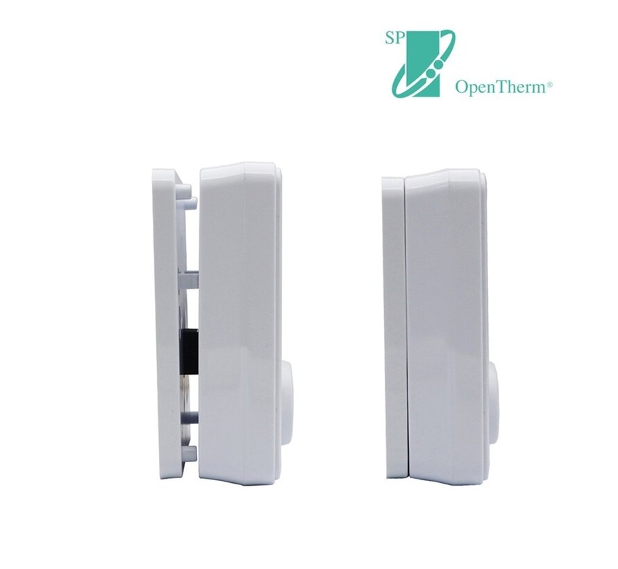 Thermostat horloge modulant pour chauffage central - Digital - Opentherm - Blanc