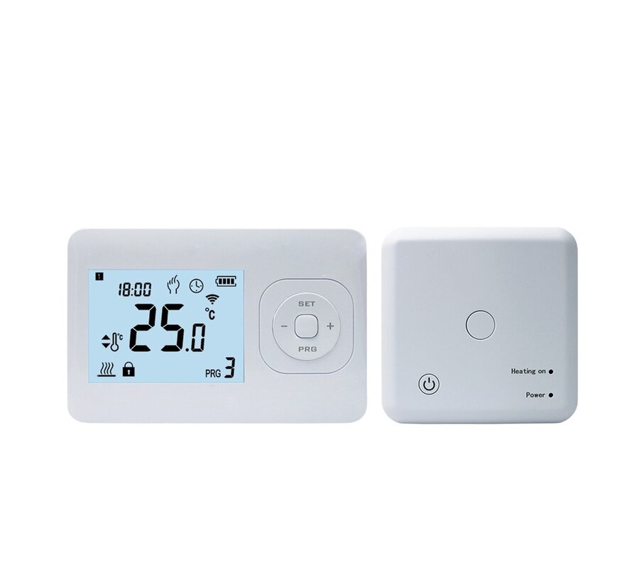 CV Wifi Clock thermostat chaudière sans fil - Digital