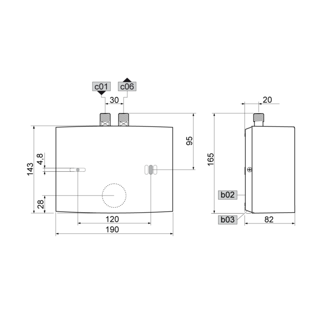 Stiebel Eltron Mini chauffe-eau instantané DEM7