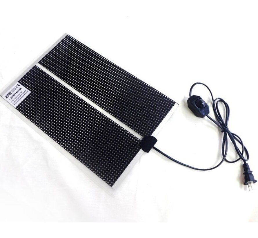 Warmtemat QH 14x15cm met dimmer en Aan/Uit schakelaar