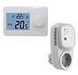 QH Thermostat simple sans fil de base non programmable avec récepteur enfichable