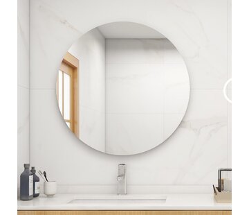 Quality Heating Miroir chauffant infrarouge rond 85cm 320Watt