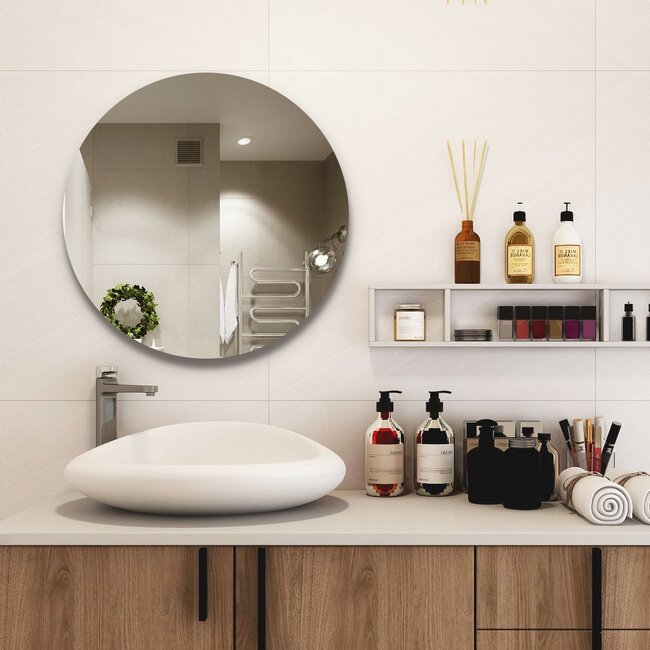 Miroir chauffant infrarouge rond 85cm 320Watt