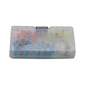 Set van 100 stuks soldeerhulzen met krimpfunctie