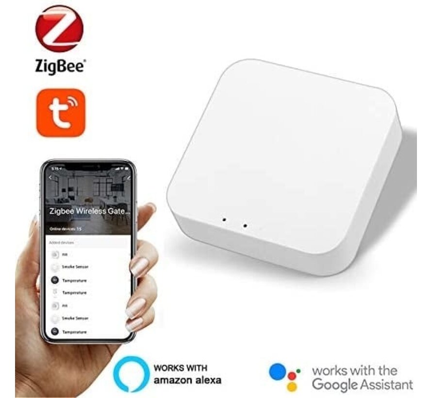 Hub Zigbee - Contrôlé par Google et Alexa - Passerelle - Bridge