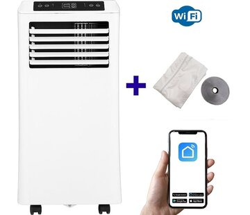 Quality Cooling Climatiseur mobile Wifi déshumidifier et ventiler avec joint de fenêtre et purificateur d'air 7000btu