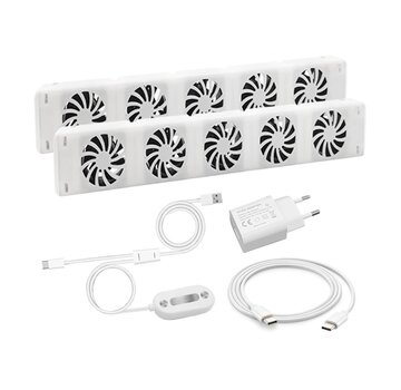 Quality Heating QH Turbo Booster radiator ventilator duo set