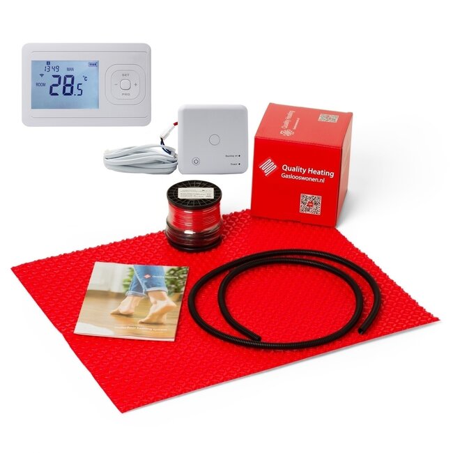 80Watt m2 QH Grid inclusief Wifi V3 thermostaat met ontvanger