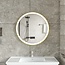 Miroir intelligent rond 60cm cadre or avec éclairage LED, anti-condensation et wifi