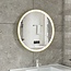 Miroir intelligent rond 60cm cadre or avec éclairage LED, anti-condensation et wifi