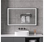 Miroir avec cadre noir, LED, anti-buée 60 x 100 cm