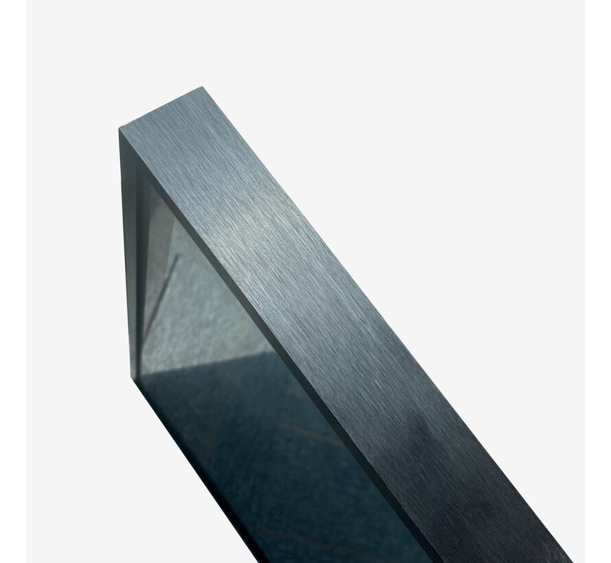 Spiegel met zwart frame, led, anticondens 60 x 120 cm