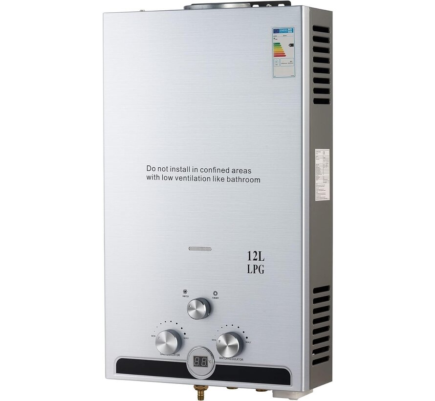 Propaan geiser - LPG geiser 12, 16 of 18 Liter / minuut Boiler