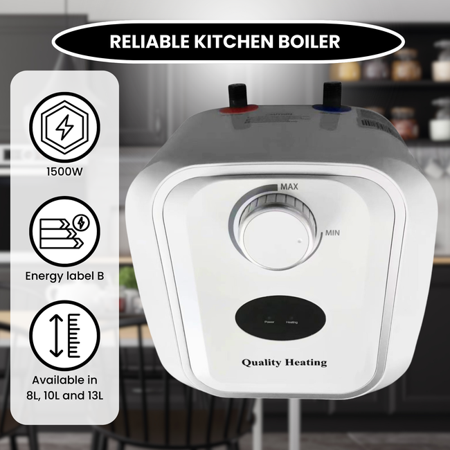 Chauffe-eau de cuisine 8 litres Extra Life Quality Heating