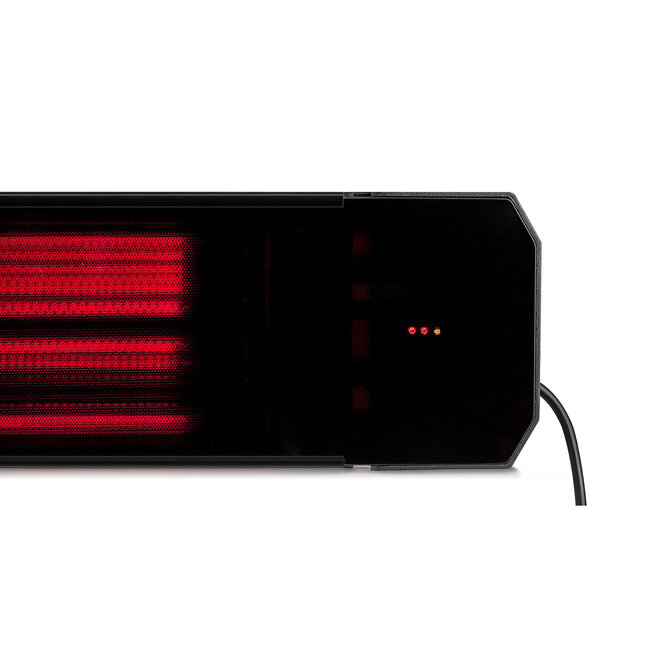 Infrarood terrasverwarmer Calore black heater instelbaar met 1600 - 3200Watt