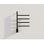 Quality Heating Elektrische handdoek radiator black met thermostaat