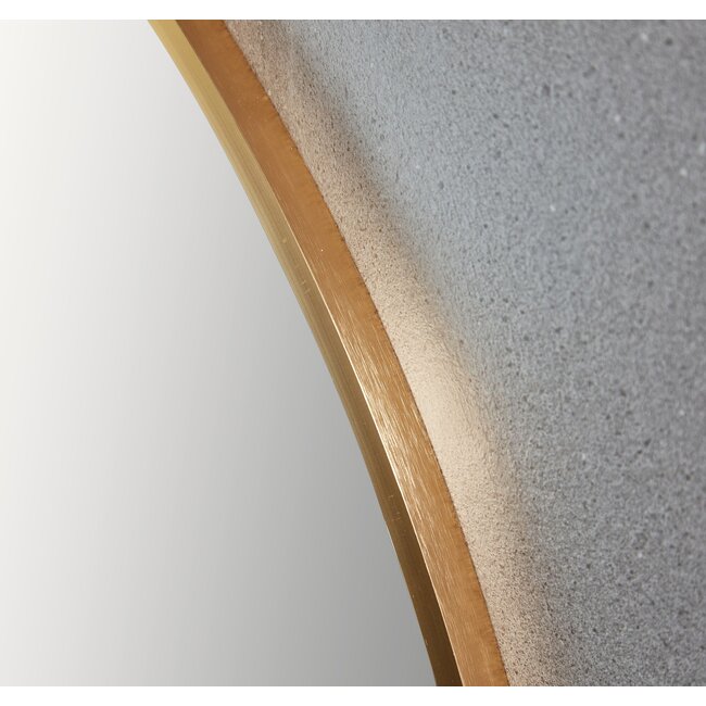 Spiegel rond 80 cm met gouden frame