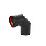 Pelletkachel pijpenset - Ø 80 mm - koolstofstaal - complete oplossing