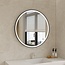 Miroir intelligent rond 80cm cadre noir avec wifi