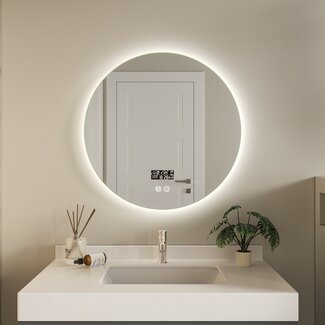 Bella Mirror Smart spiegel rond 60cm frameloos met led verlichting, anti-condens en wifi