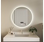 Miroir intelligent rond 60cm sans cadre avec éclairage LED, anti-buée et wifi