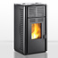 Poêle à granulés - 7 kW - pour 40-60 m2 - 5 niveaux - Non électrique - MN-1