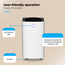 Déshumidificateur intelligent compact 12 Litres Wifi avec filtre à charbon Quality Cooling