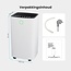 Déshumidificateur intelligent compact 12 Litres Wifi avec filtre à charbon Quality Cooling