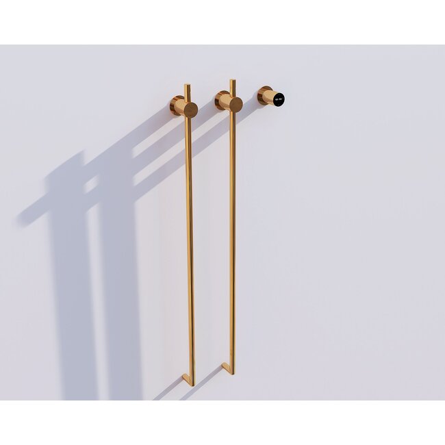 Elektrische handdoek radiator gold met thermostaat L-SR0200-T