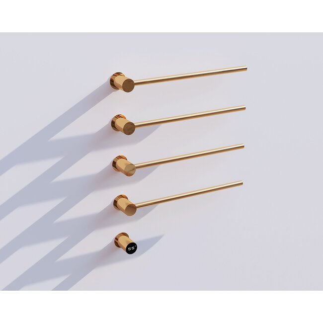 Elektrische handdoek radiator gold met thermostaat L-SR0004-T