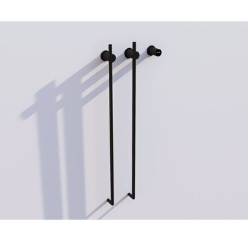 Quality Heating Radiateur sèche-serviettes électrique noir avec thermostat L-SR0200-B
