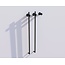 Radiateur sèche-serviettes électrique noir avec thermostat L-SR0200-B