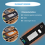 Sous-main chauffant avec fonction de recharge sans fil et LED 80 x 40