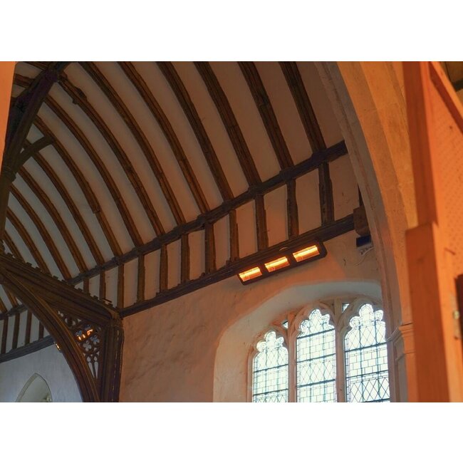 QH-PRO infrarood heater 6000Watt voor loods en bedrijfsverwarming