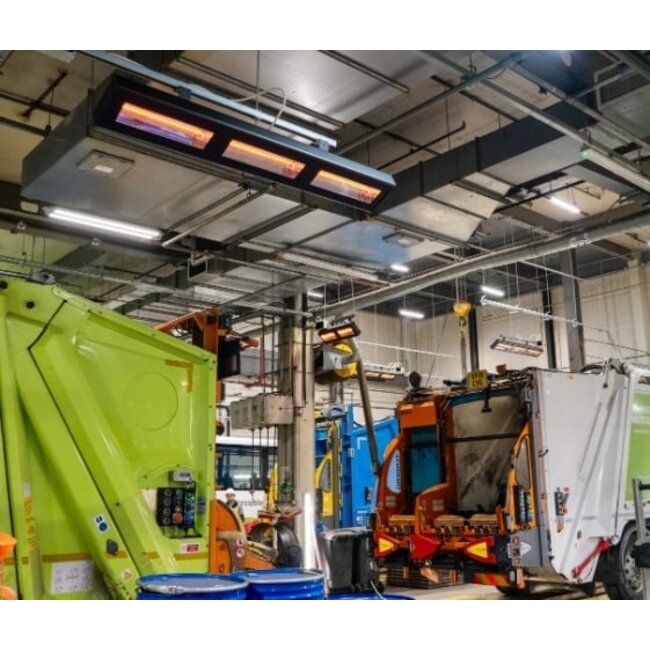 QH-PRO infrarood heater 6000Watt voor loods en bedrijfsverwarming