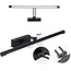 Lampe miroir éclairage LED noir réglable