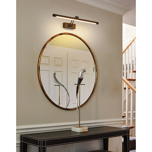 Lampe miroir éclairage LED noir réglable